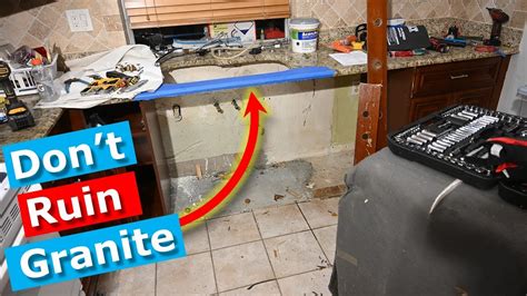 how to remove steel kitchen cabinets|removing kitchen cabinets from sink.